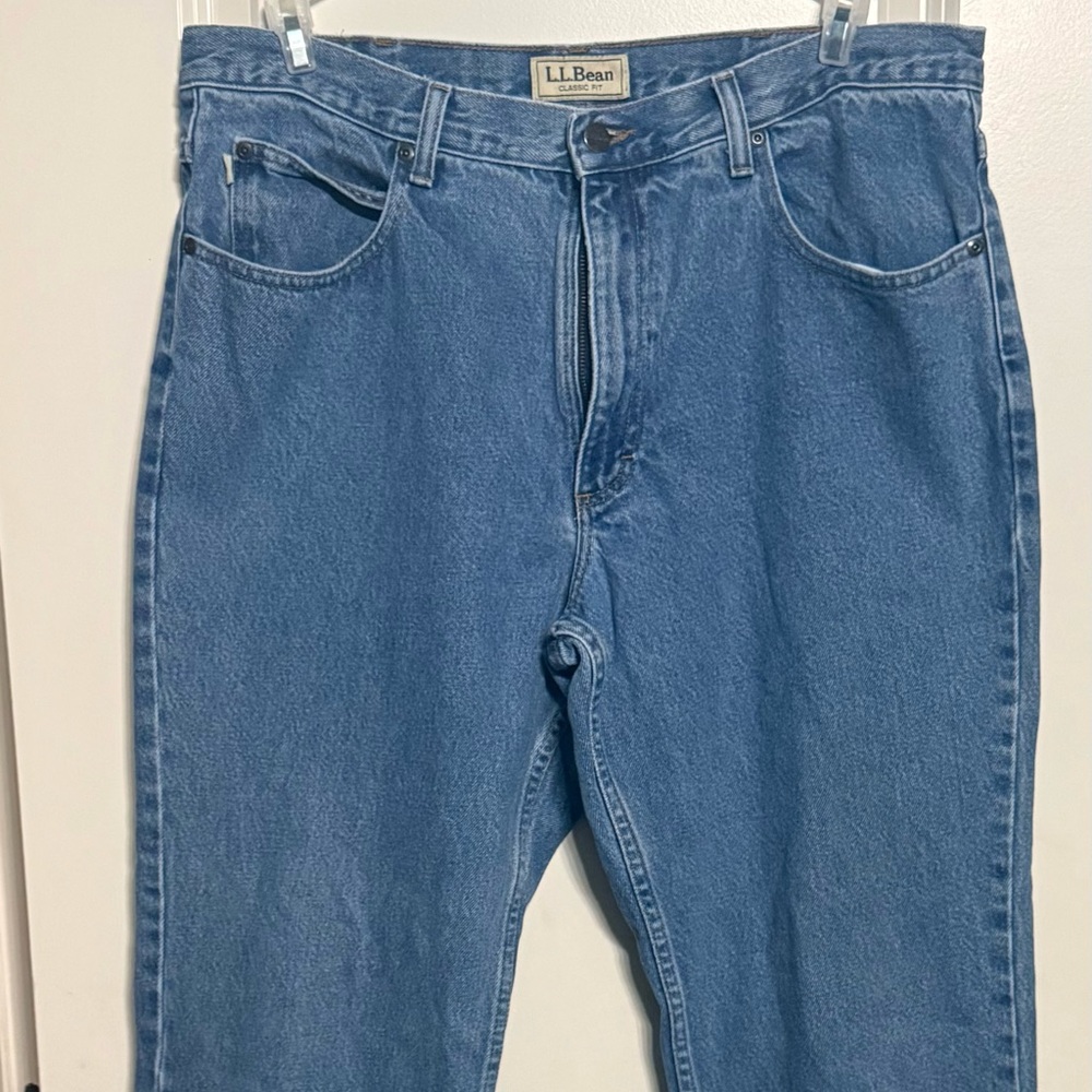 L.L. Bean Men's Relaxed Blue Jeans